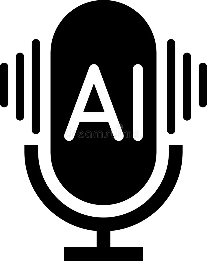 ai voice generator black icon isolated vector jpg podcast sound waves collection voice message social media app ai voice 423257977